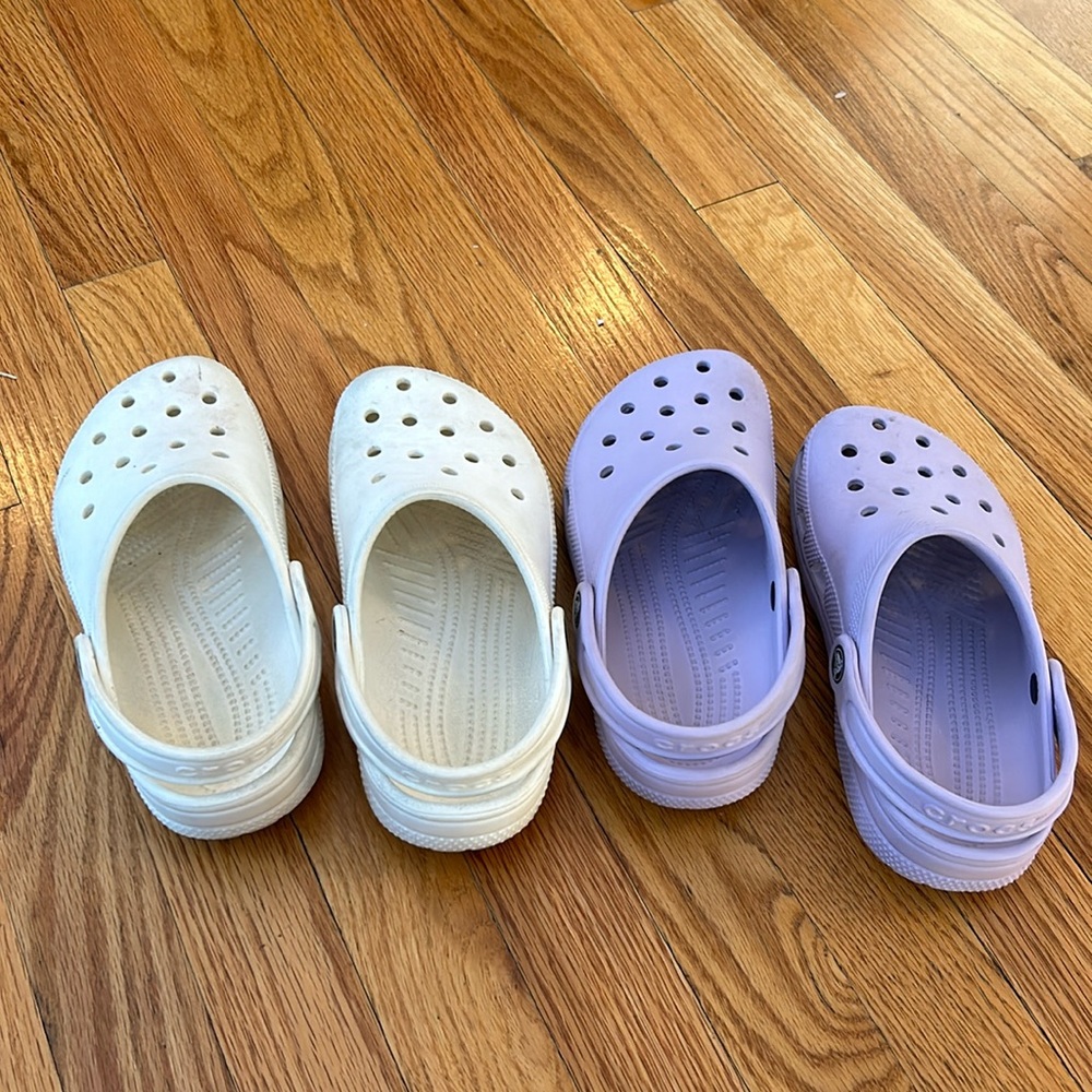Good used condition Crocs size kids 3